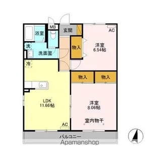 ロイヤルパレス春日山【3階】の間取り