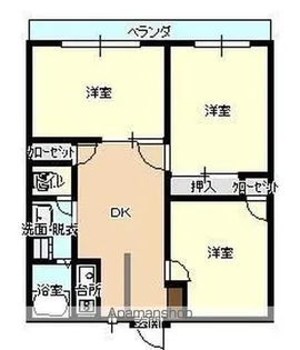 シティハイツ堀川Ⅰ【2階】の間取り