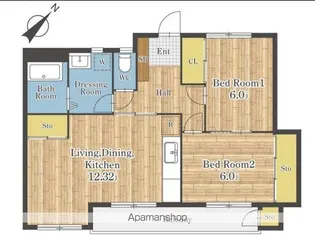 PLENDY松戸新田【1階】の間取り