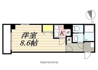 ベルオーブ大久保【3階】の間取り
