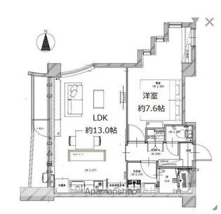 ピエタテール【2階】の間取り