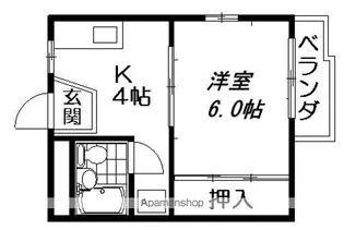 ベアーハイツ【1階】の間取り