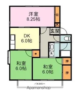 ラ・カーサ新宮【1階】の間取り