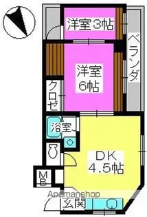 銀水ビル【4階】の間取り