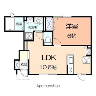 エピナール【1階】の間取り