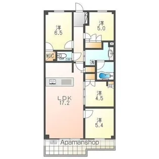 プレミスト一社【4F号室】の間取り
