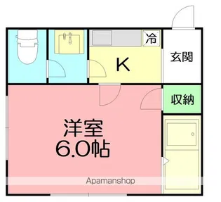 プラーズ愛甲A【2階】の間取り