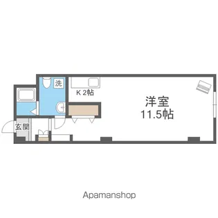 ロムペリィビル(旧和晃ビル)【3階】の間取り