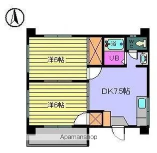 エステー立花【301号室】の間取り