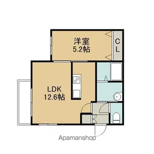 カプチーノ千歳【4階】の間取り