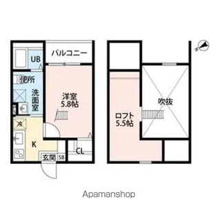 Endor鳴海【1階】の間取り
