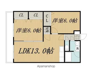 シャルマン・ショコラ【303号室】の間取り