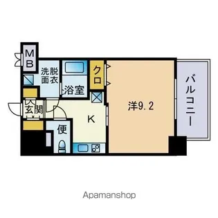 ルモール大橋【308号室】の間取り