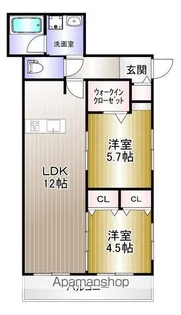 メゾン・ド・ファミーユ【1階】の間取り