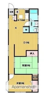 橋本コーポ【1階号室】の間取り