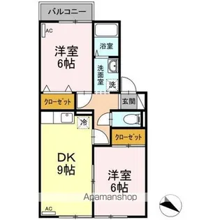 センチュリー シバタ A【2階】の間取り