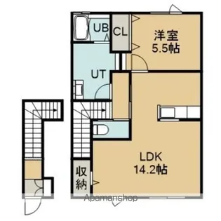 PALECE MIYAMAE(パレスミヤマエ)【202号室】の間取り