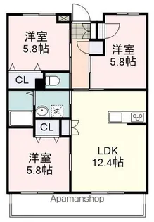 プランドール葵【103号室】の間取り