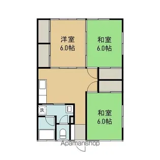 コーポ美園【105号室】の間取り