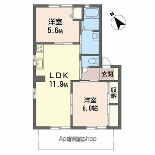 ヴェルジュール別所 D【1階】の間取り