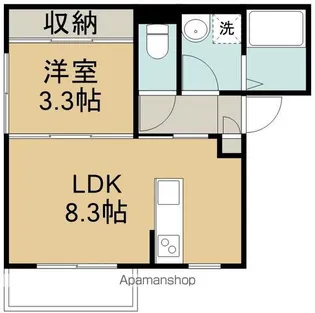 仮)BAU銀杏町2号棟【2階】の間取り