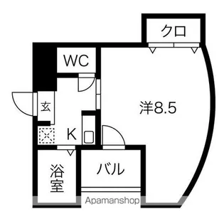 マリオン吹上【703号室】の間取り