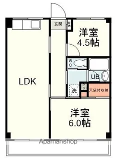 静岡中央マンション【2階】の間取り