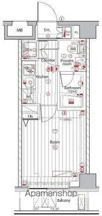 プレミアムキューブ広尾【3階】の間取り