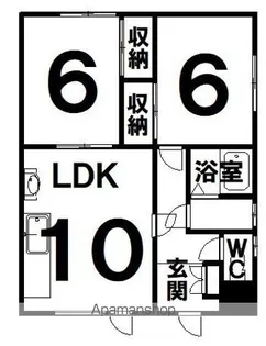 パークハイツKUNI【1階】の間取り