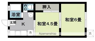 栢本ハイツ【1階】の間取り