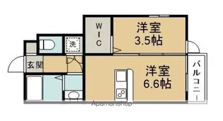 アンセル長町A【1階】の間取り