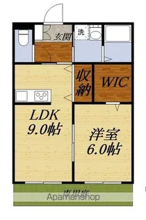 ガーデンコートA【1階】の間取り