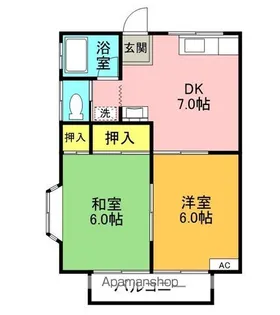 ドミールノグチ【202号室】の間取り