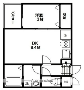 メゾン・ド・ショコラ【A402号室】の間取り
