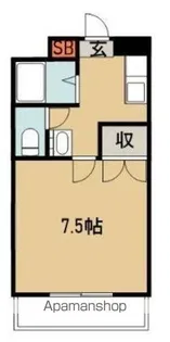 ビューテラス【301号室】の間取り
