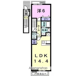 M.T GREEN【2階】の間取り