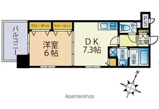 PLATANE博多【202号室】の間取り