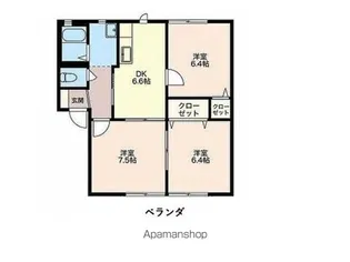 SOLEADO【A101号室】の間取り