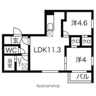 LEGGERO【4階】の間取り