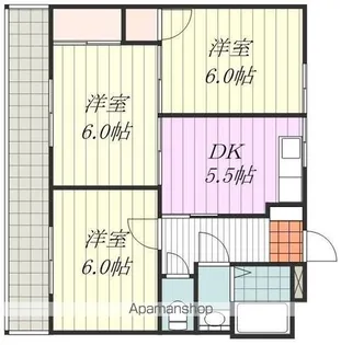 オックスフォード・サーカス土居田【2階】の間取り