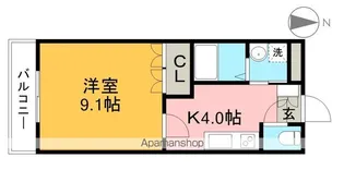 クレディール豊田【1階】の間取り