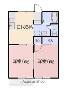 ダイヤモンドハイツKⅡ【1階】の間取り