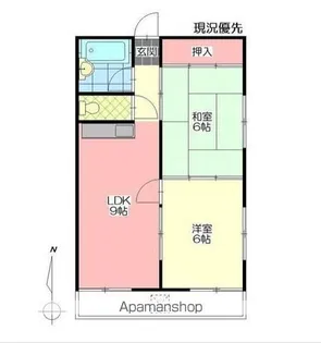 春日コーポ(別府)【201号室】の間取り