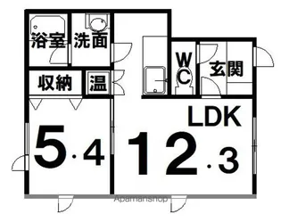 シャルドネ【201号室】の間取り