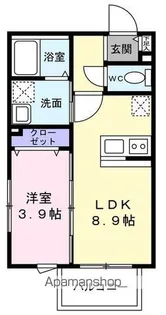 クレア姪浜【3階】の間取り