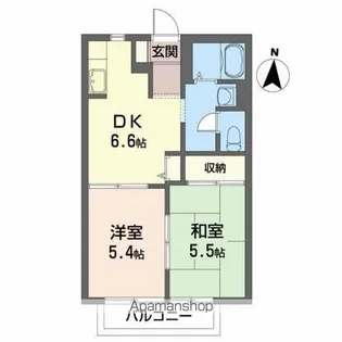 アビタシオン B【2階】の間取り