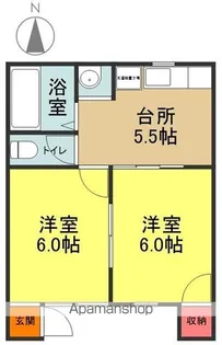 生田コーポ【103号室】の間取り