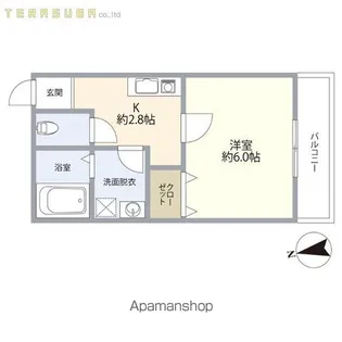 BATES西鶴崎【2階】の間取り