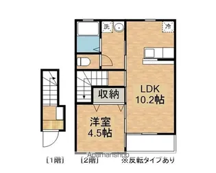 ソラールA【2階】の間取り