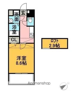 ピュアレジデンス【205号室】の間取り